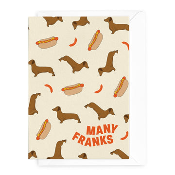 'Many Franks' Dachshund Greeting Card - Honest Paper - 2234929