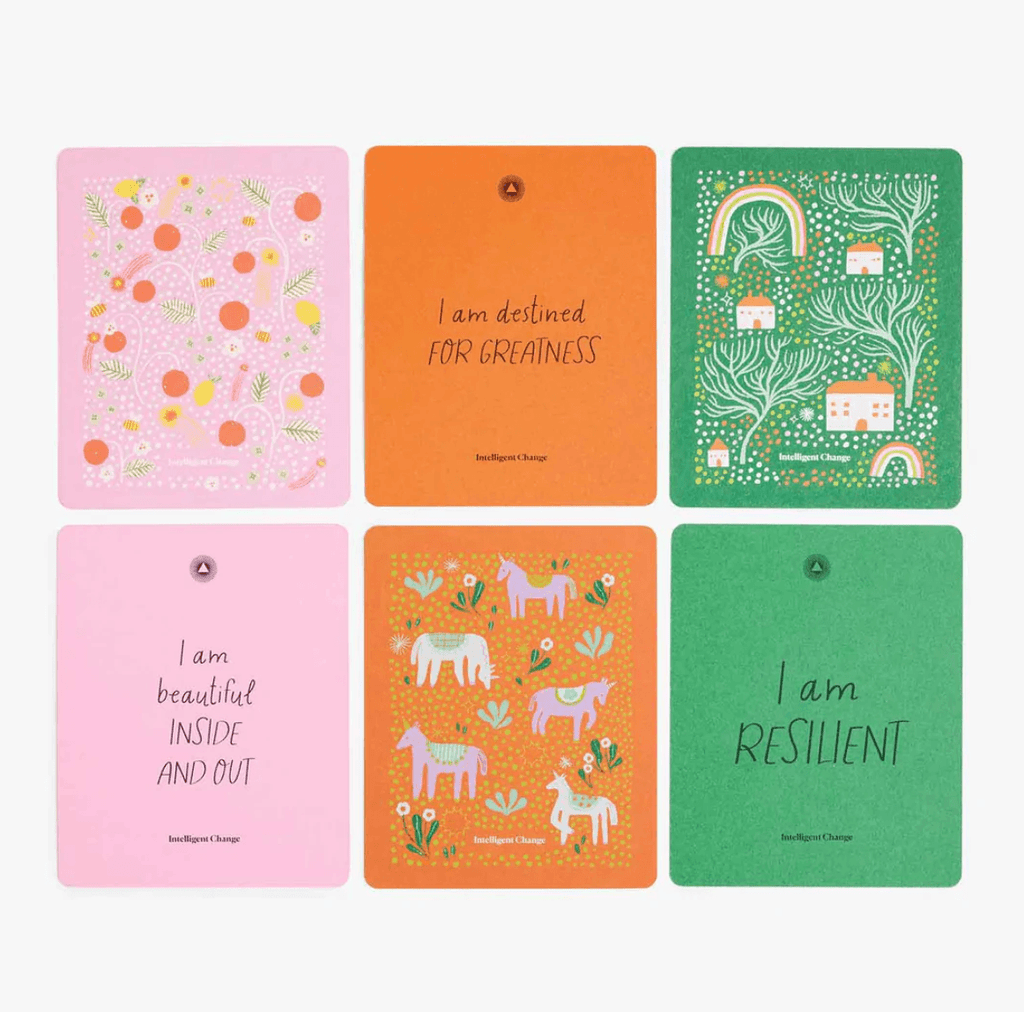 Mindful Affirmations Cards & Wood Stand - for Kids - Honest Paper - 2234262