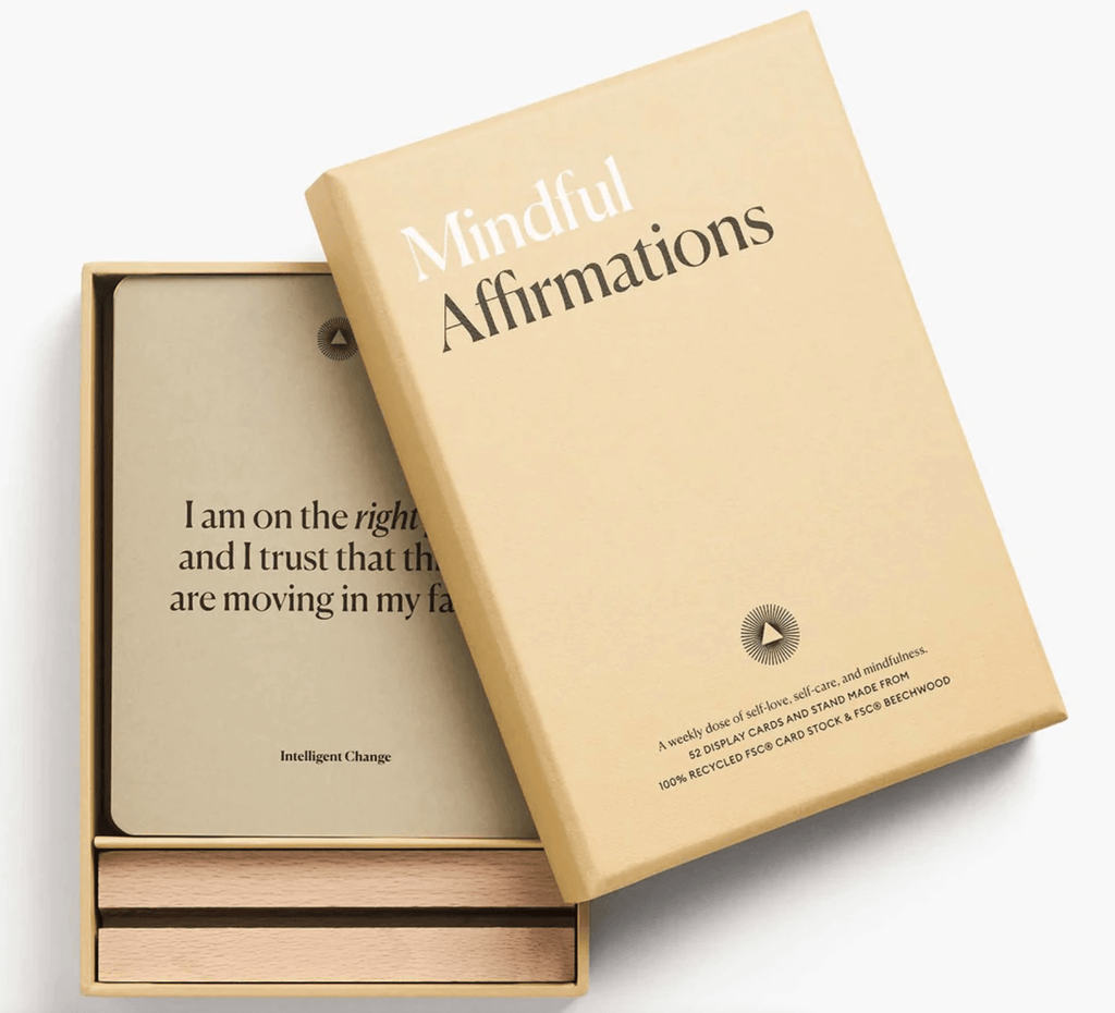 Mindful Affirmations Cards & Wood Stand - Honest Paper - 5060825620048