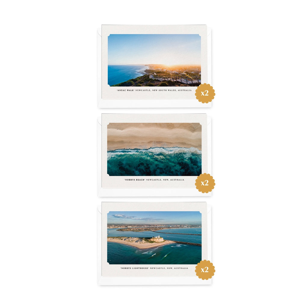 Mixed 'Iconic Newcastle Destinations' Photo Cards (6pk) - Honest Paper - 2234979
