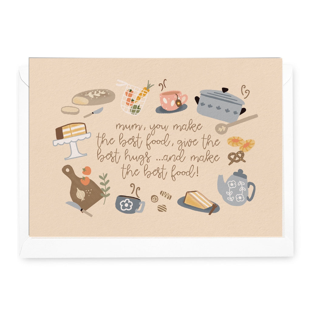 'Mum You Make The Best Food' Greeting Card - Honest Paper - 31330