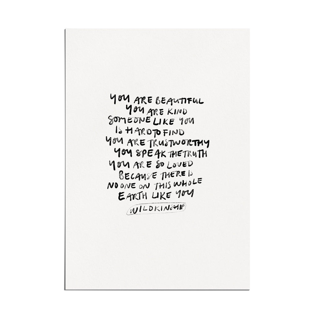 ‘No One Like You’ Art Print - Honest Paper - 2235349