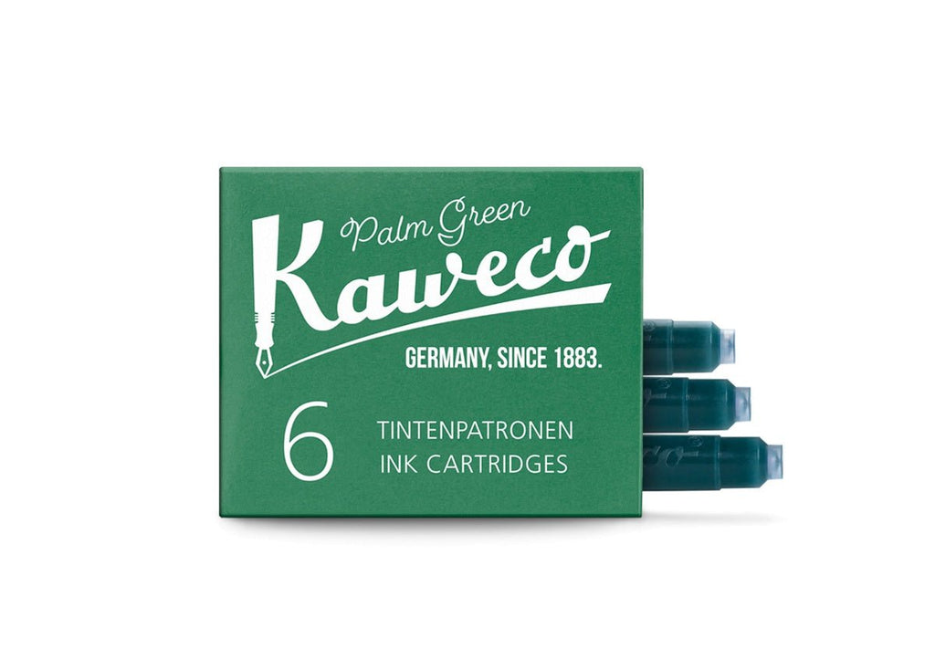 'Palm Green' Kaweco Fountain Pen Ink Cartridges (6pk) - Honest Paper - 2235478