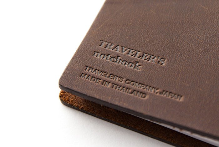 Passport Size 'Traveler's Notebook Starter Set' in Brown Leather ...