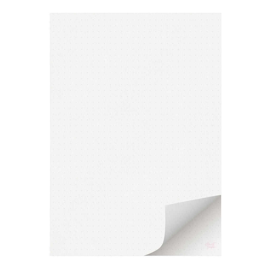 Peach 'Dot' A5 Covered Dot Grid Notepad - Honest Paper - 30605