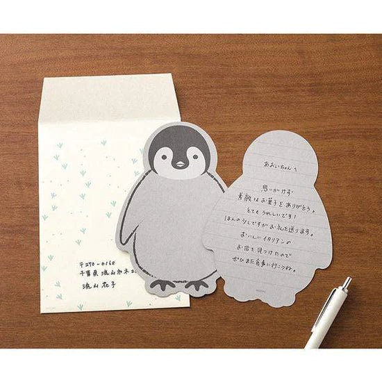 'Penguin' Die-cut Letter Set - Honest Paper - 4902805869263