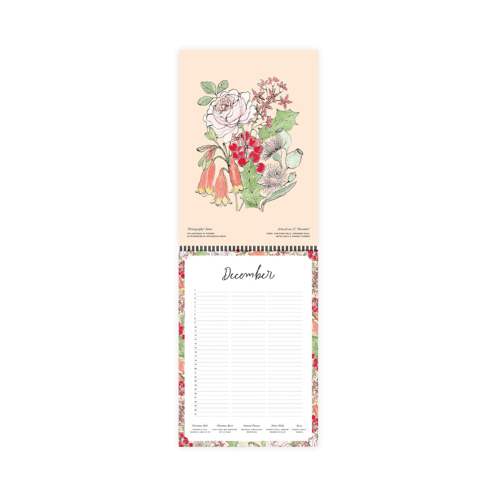 Perpetual Calendar with 'Floriography' by Apothecary Artist - Honest Paper - 2234710