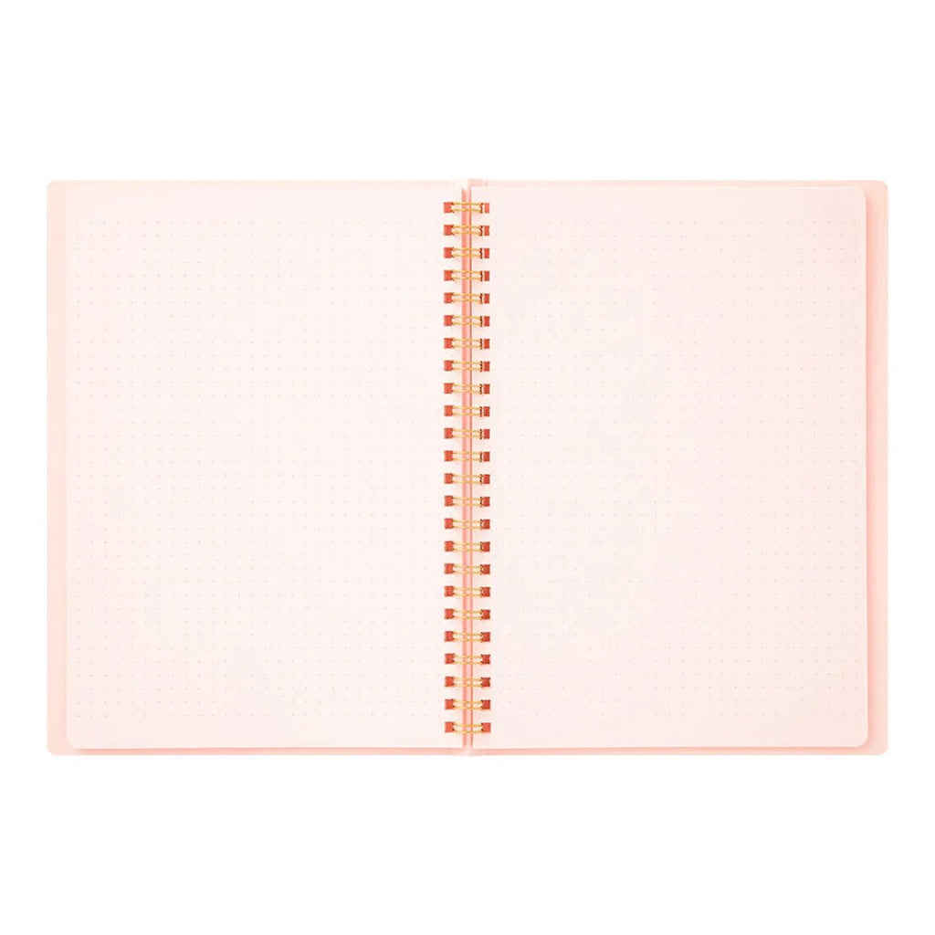 'Pink' Spiral Bound Dot Grid Notebook - Honest Paper - 4902805153324