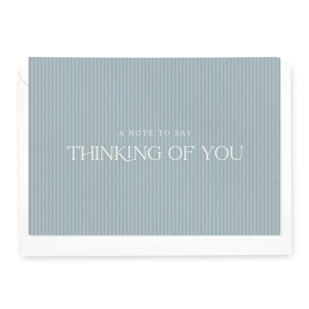 Pinstripe 'Thinking of You' Stripe Greeting Card - Honest Paper - 21811