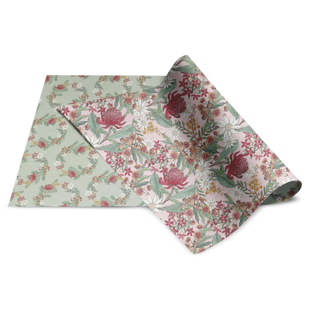 Premium Double-Sided Wrapping Paper 'Native Floral' - Honest Paper - 2234136