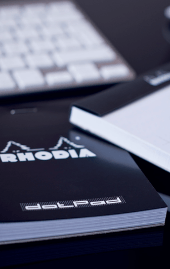'Premium R' Black Rhodia Notepads - Honest Paper - 3037921620120