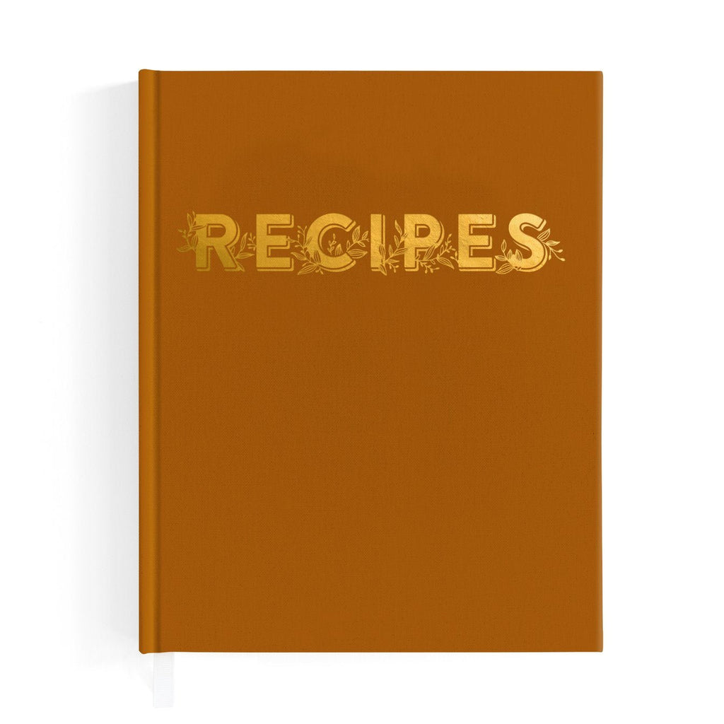 'Recipe' Book with Tumeric Linen Hardcover - Honest Paper - 23219