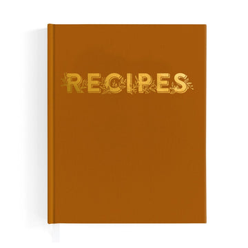 'Recipe' Book with Tumeric Linen Hardcover - Honest Paper - 23219