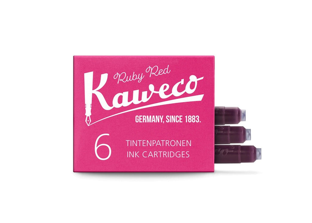 'Ruby Red' Kaweco Fountain Pen Ink Cartridges (6pk) - Honest Paper - 30636