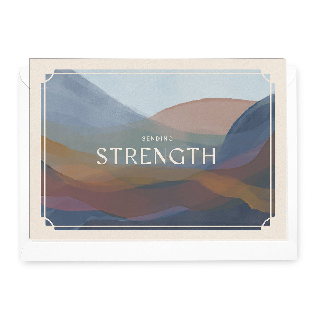 'Sending Strength' Mountains Greeting Card - Honest Paper - 2232964