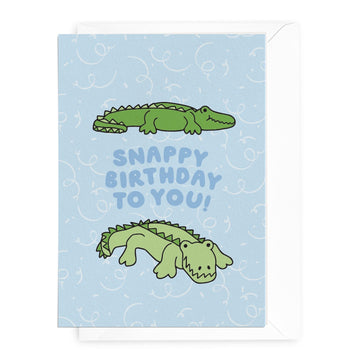 'Snappy Birthday to You!' Crocodile Greeting Card - Honest Paper - 5061008170091