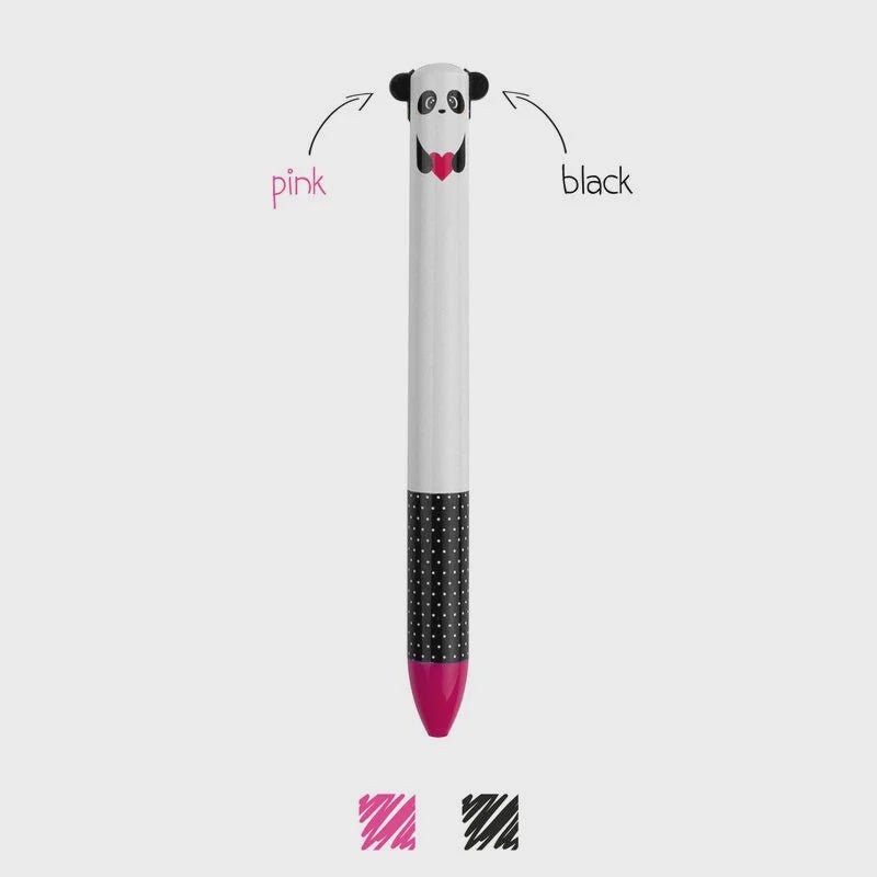 'Sweet Panda' Click Clack Two Colour Ballpoint Pen - Honest Paper - 8058093946608