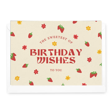 'Sweetest of Birthday Wishes' Greeting Card - Honest Paper - 2234939