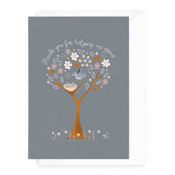 'Thank You for Helping Me Grow' Greeting Card - Honest Paper - 31329