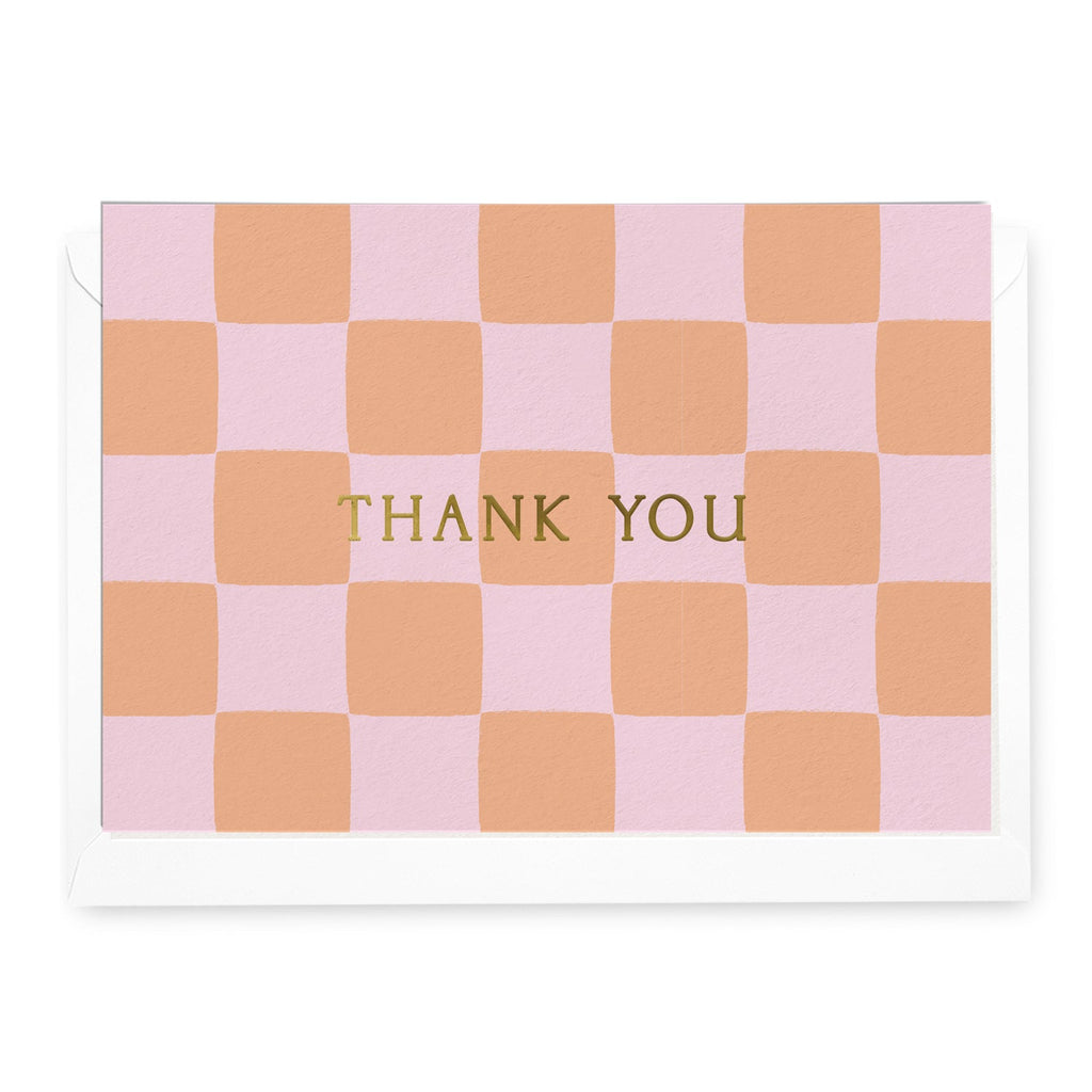 'Thank You' Sherbet Check Greeting Card - Honest Paper - 30318