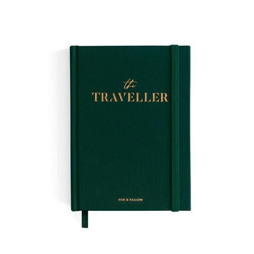 'The Traveller' Green Linen Bound Travel Journal - Honest Paper - 16783