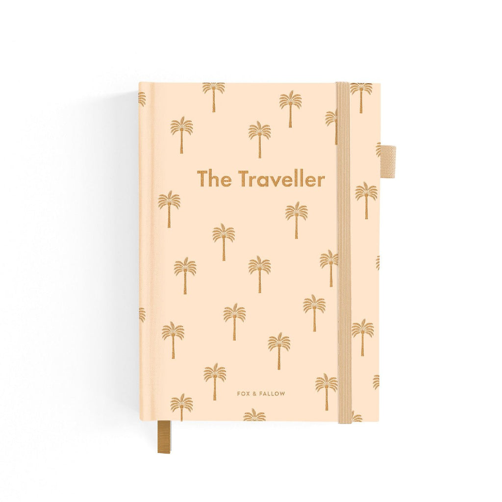 'The Traveller' Tiny Palms Linen Bound Travel Journal - Honest Paper - 9351308010842