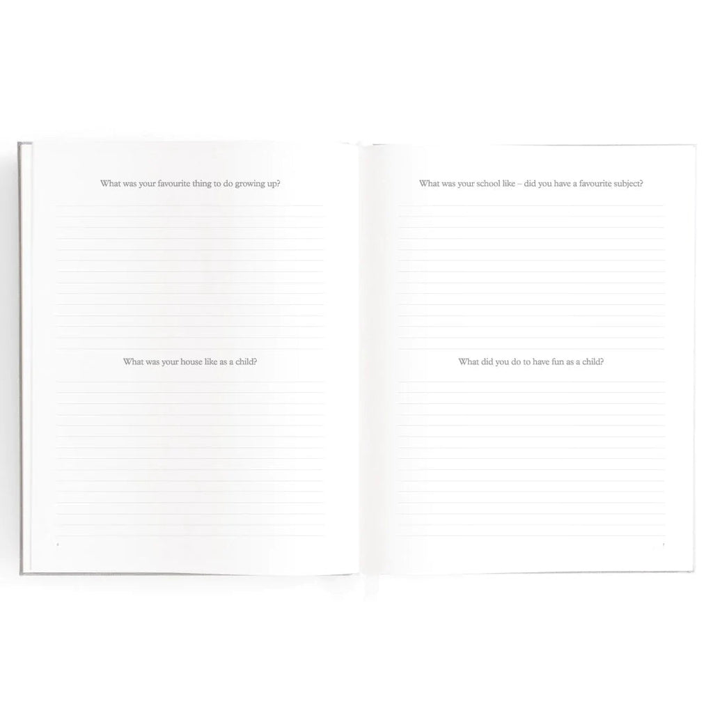 'This Is My Story' Grey Linen Bound Memoir Journal - Honest Paper - 21338