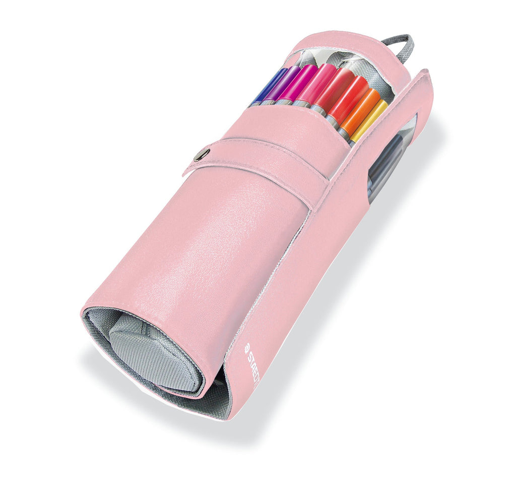 Triplus® Fineliner Roll Case 'Pastel Pink' (20pk) - Honest Paper - 334-PC20-PastelPinkCase