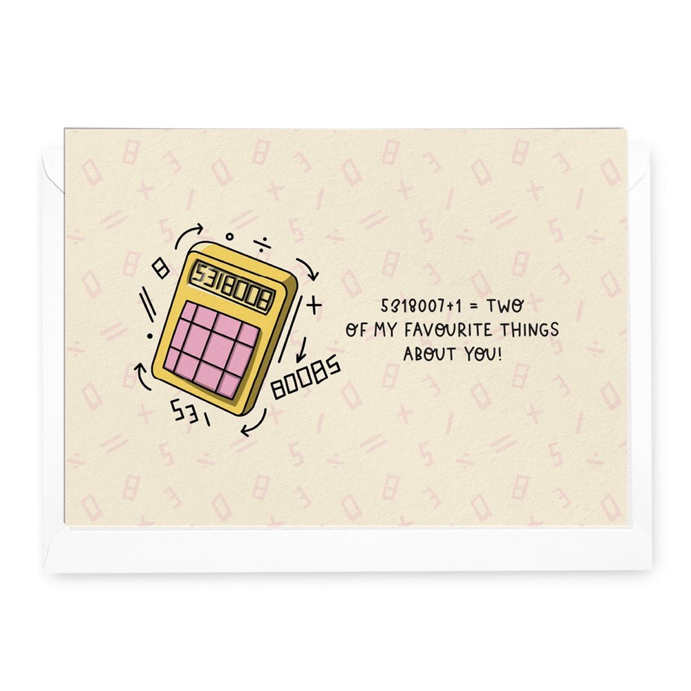 'Two Favourite Things' Greeting Card - Honest Paper - 30778