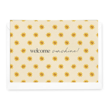 'Welcome Sunshine!' Luma Greeting Card - Honest Paper - 5061008170152