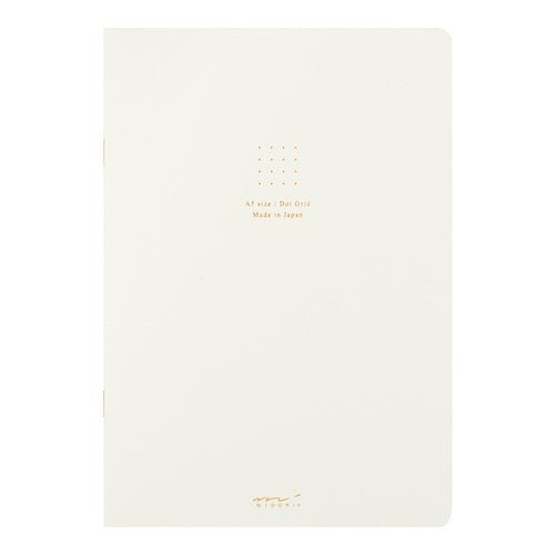 'White' Stapled Dot Grid Notebook - Honest Paper - 4902805152723