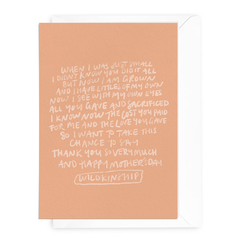 'You Did It All' Greeting Card - Honest Paper - 31324