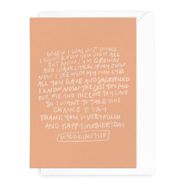'You Did It All' Greeting Card - Honest Paper - 31324